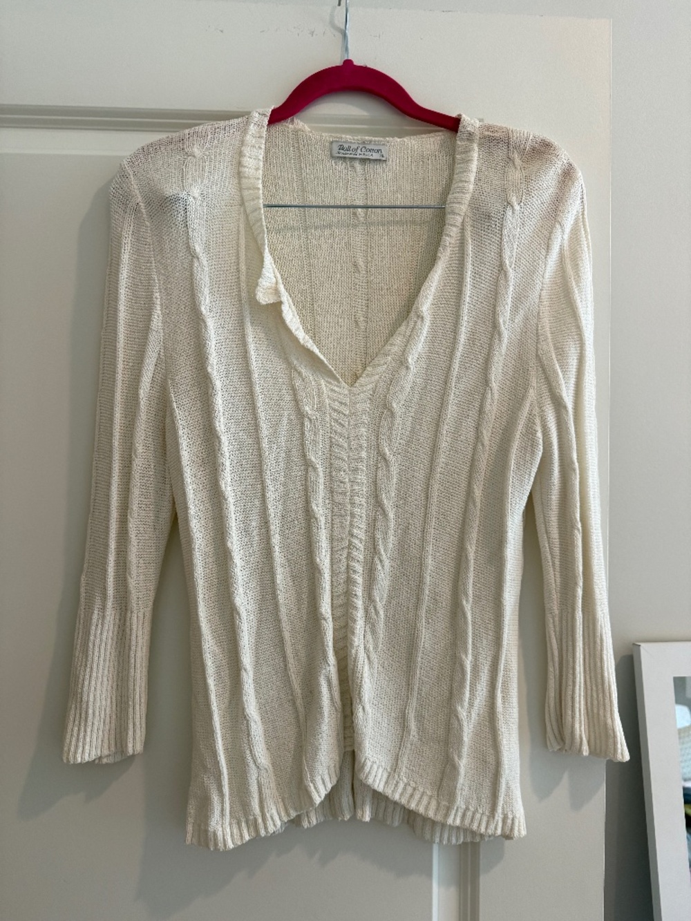 Ball of Cotton White Tuxedo Top - runs small